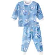 aqpa婴儿内衣套装纯棉衣服秋冬男女宝宝儿童秋衣秋裤（适合20℃左右） 马戏团 100cm