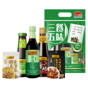 PLUS会员：LEE KUM KEE 李锦记 三餐五味调味礼包 薄盐生抽+蚝油+香醋+金汤酱+烤肉酱