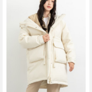 京东百亿补贴：YAYA 鸭鸭 【佟丽娅同款】高端反季羽绒服女派克服中长款