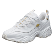 斯凯奇小白熊Skechers情侣增高厚底百搭小白鞋女复古休闲耐磨老爹鞋男