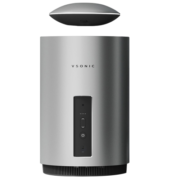 VSONIC Mars 磁悬浮HIFI蓝牙音箱 飞碟自动升降重低音家用桌面无线蓝牙防水音响 银灰