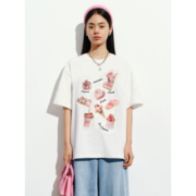8日10点：PEACEBIRD WOMEN 太平鸟女装 印花T恤短袖 A7DAD279681