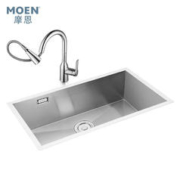 31日20点：MOEN 摩恩 手工单槽夏格系列600MM+抽拉龙头
