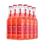 馥野 百威低度酒预调酒果酿起泡酒微醺果酒草莓味6瓶装275ml/