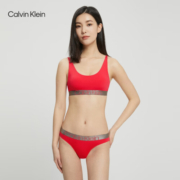 Calvin Klein【预售】内衣【炫光引力带】女士U型无钢圈轻运动文胸QF6325AD 5FJ-红色 L 推荐75D-85C