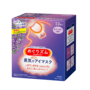 花王（KAO）日本进口美舒律蒸汽眼罩/热敷贴12片装 薰衣草香型新旧版随机发货