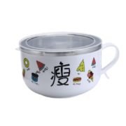 聚心尚品 不锈钢泡面碗 款式随机