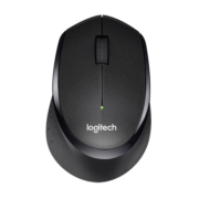 罗技（Logitech）M330 静音鼠标 无线鼠标 办公鼠标 右手鼠标 带无线微型接收器 黑色