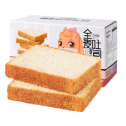 三只松鼠 吐司 健康代餐 全麦面包600g 约12包