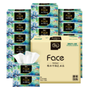 20点开始、88VIP：洁柔 face油画 抽纸 4层100抽20包