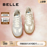 BeLLE 百丽 复古德训鞋女新款女鞋情侣款鞋子运动鞋轻便休闲鞋B0992CM2