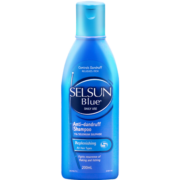 SELSUN蓝瓶1%硫化硒去屑止痒修护洗发水男女士滋养潇洒洗发露200ml