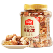 沃隆 混合坚果500g 罐装每日纯坚果干果炒货果仁扁桃仁腰果榛子核桃仁 量贩罐装*2件