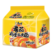 康师傅方便面 经典系列红烧牛肉多口味可选 桶装 泡面 整箱装 番茄鸡蛋牛肉*12桶【整箱装】