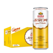 燕京啤酒 12度 原浆白啤500ml*15听 金秋美酒 整箱装