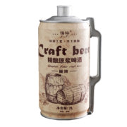QINGMAI 青麦 拉格风味 12o 精酿原浆 黄啤 2L 单桶装