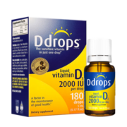 Ddrops滴卓思 中老年人孕期产妇复合维生素D3滴剂vd3助力补钙吸收 DD小滴瓶5ml 2000IU