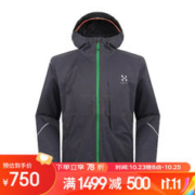 HAGLÖFS 火柴棍 HAGLOFS冲锋衣男户外防风连帽保暖单层夹克602501 2AT L 180/104