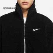 NIKE 耐克 官方女仿羊羔绒夹克外套宽松耐克勾勾加绒加厚休闲DR5629