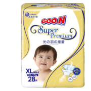 大王（GOO.N）光羽婴儿宝宝尿不湿轻薄透气尿布小短裤 纸尿裤XL28片（12-17kg）