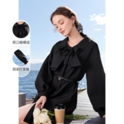 补贴购：CHIU·SHUI 秋水伊人 复古风衣连衣裙