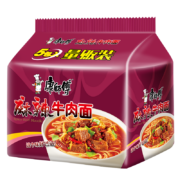 plus会员、需抢券：康师傅  方便面 经典麻辣牛肉 五连包 85*5包