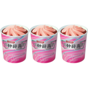 钟薛高（Chicecream）奶香甜心草莓口味冰淇淋 80g*3杯 生鲜冷饮冰激凌