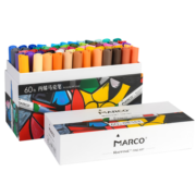 马可（MARCO）丙烯马克笔60色 拉菲尼Raffine系列 专业手绘DIY防水丙烯颜料涂鸦笔学生儿童绘画783060CB