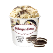 哈根达斯（Haagen-Dazs）经典曲奇香奶口味大桶冰淇淋473ml 家庭装