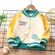 小黄鸭 儿童加绒棒球服*2件
