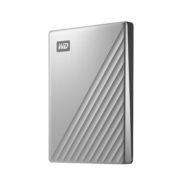 西部数据(WD) 4TB 移动硬盘 type-c My Passport Ultra 2.5英寸 银 机械硬盘 手机笔记本电脑外接 兼容Mac
