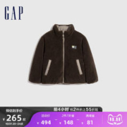 Gap 盖璞 男幼童冬季2023新款LOGO两面穿防泼水羽绒服720737保暖夹克