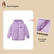 暇步士（Hush Puppies）童装男女童羽绒服男童女童2022年冬季时尚连帽保暖羽绒服 深竹绿（C款） 105cm