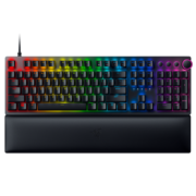 雷蛇 Razer 猎魂光蛛V2 线性光轴 机械键盘 有线键盘 游戏键盘 吃鸡键盘 电脑键盘 104键 RGB灯效 带腕托