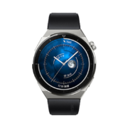 plus会员、有券的上：HUAWEI 华为 GT3 Pro 活力款 蓝牙版 智能手表 46mm 银色钛金属表壳 黑色氟橡胶表带（GPS、血氧、ECG）