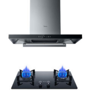 京东PLUS、以旧换新：Midea 美的 抽油烟机 烟灶套装TQ307+Q330天然气