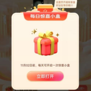 京东双11 超级盲盒来袭！每日攒盲盒 11月2日开奖！