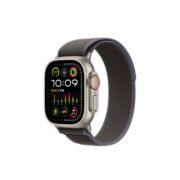 Apple Watch Ultra2 智能手表GPS+蜂窝款49毫米钛金属表壳蓝配黑色野径回环式表带S/M eSIM健康手表MRFQ3CH/A