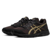 双11预售：ASICS 亚瑟士 GEL-CONTEND 4 男子运动鞋 黑色/金色