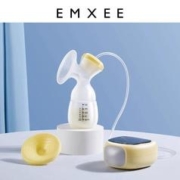 EMXEE 嫚熙 双边吸奶器电动母乳全自动集乳器手动集奶器硅胶接奶器神器