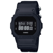 卡西欧（CASIO）手表男G-SHOCK巨G经典小方块头文字D防水运动方形男表 DW-5600BBN-1