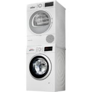 双11预售：BOSCH 博世 WAP282602W+WQA254D00W 洗烘套装 10KG+10KG 白色