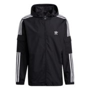 adidas阿迪达斯官方三叶草男装运动连帽外套防风衣GN3475 黑色 S(参考身高:173~178CM)