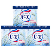 花王（KAO）洗衣粉日本进口酵素渗透洁净柔顺洗护皂粉 铃兰香800g*3