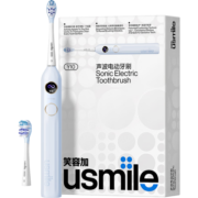 usmile笑容加电动牙刷 成人声波震动电动牙刷 情侣款送男友/送女友 Y10净蓝