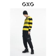 GXG 奥莱 冬季新品商场同款重塑系列黑黄低领毛衫