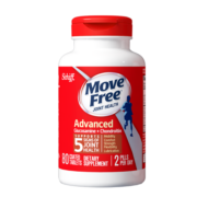 Move Free益节氨糖红瓶80粒 硫酸软骨素 美国进口维骨力 骨维力成人中老年人保护关节（经典尝鲜装）