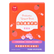 伊威（Eastwes）奶酪块 儿童零食冻干酸奶块 100万活性乳酸菌不添加色素防腐剂 益生菌酸奶块-草莓味
