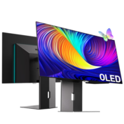 HKC 26.5英寸 OLED 2K 240Hz 0.03ms响应 原生10bit Type-C90W 电竞游戏 防眩光屏幕旋转升降显示器 OG27QK