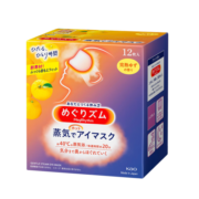 花王（KAO）日本进口美舒律蒸汽眼罩/热敷贴12片装 柚子清香型新旧版随机发货